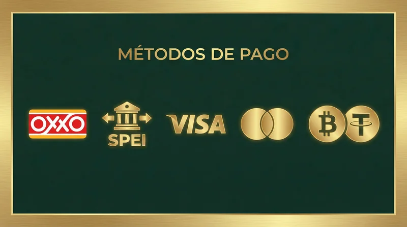 Métodos de pago disponibles en Ganabet
